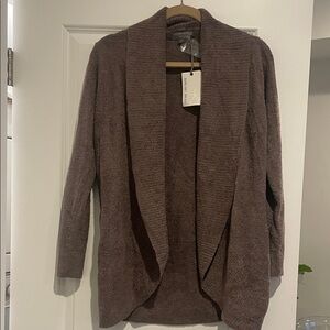 NEW Barefoot Dreams CozyChic Lite Open Front Cardigan